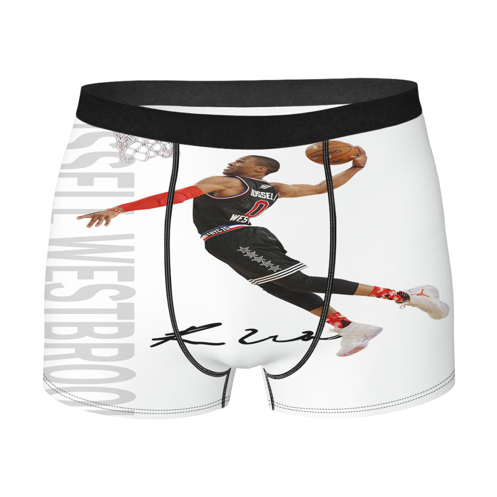 Russell Westbrook Signature Houston Slam Dunk Men'S Boxer Briefs