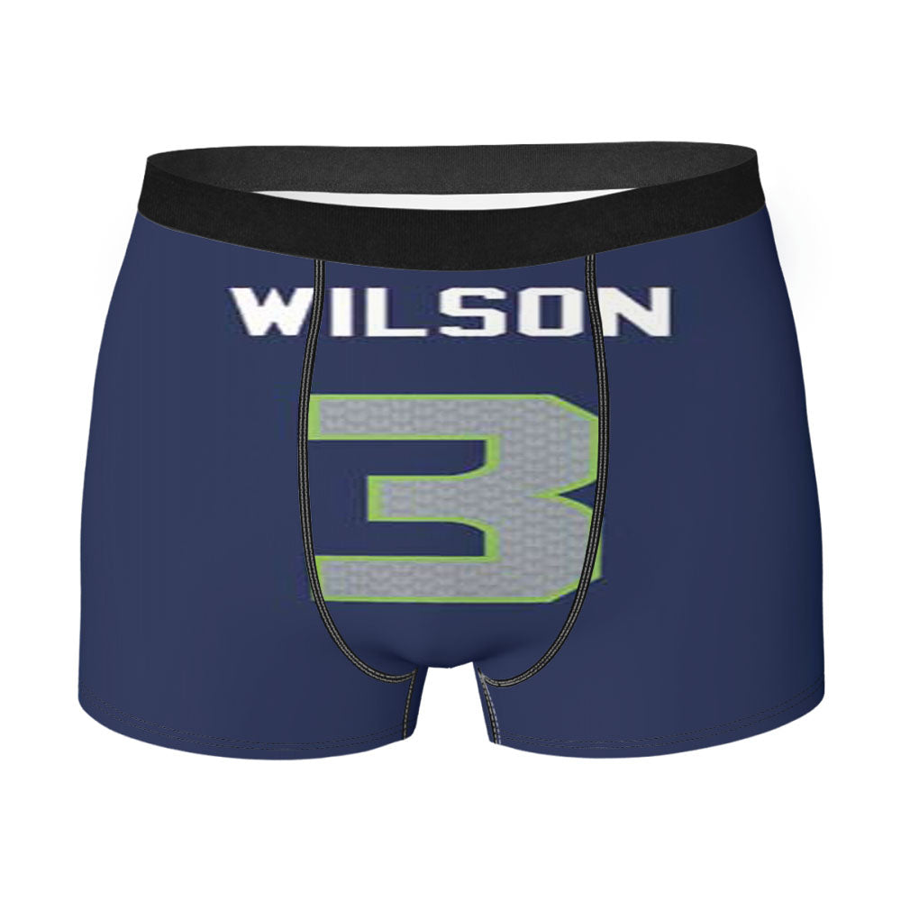 Russell Wilson Jersey Design Men'S Boxer Briefs