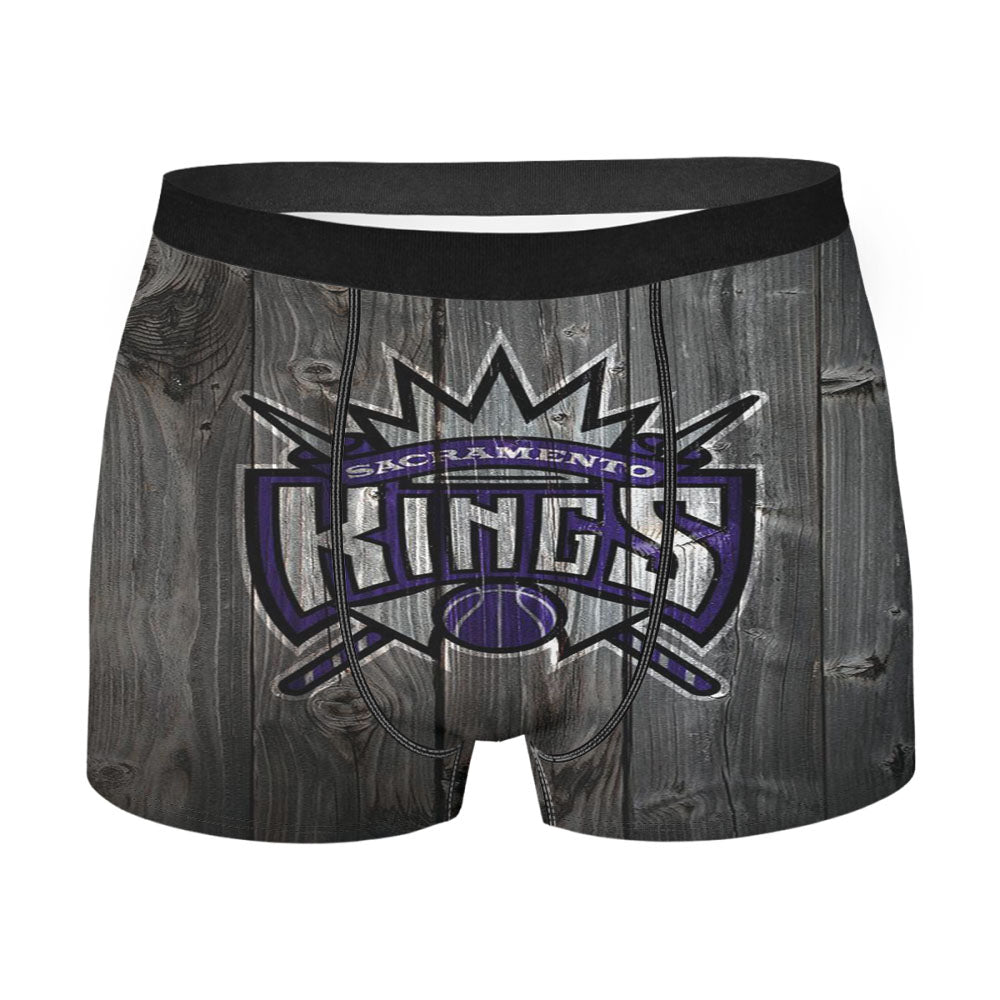 Sacramento Kings Nba Wood Wallpaper Men'S Boxer Briefs