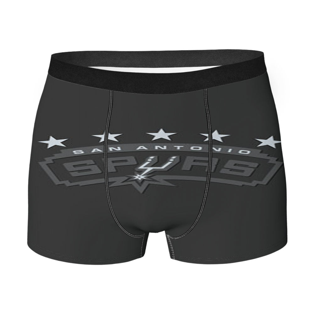 San Antonio Spurs Black Men'S Boxer Briefs