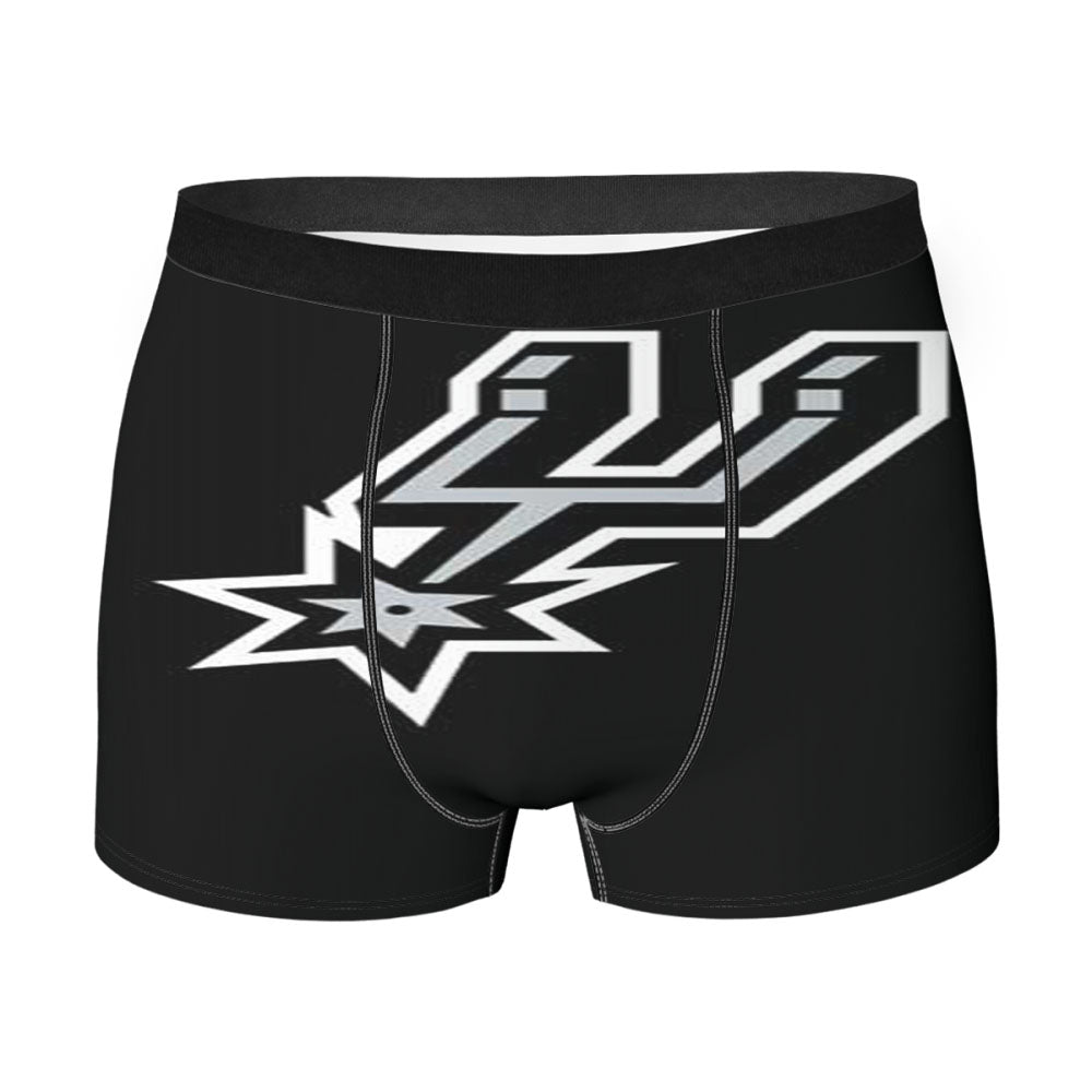 San Antonio Spurs Logo Blk Bkg Men'S Boxer Briefs