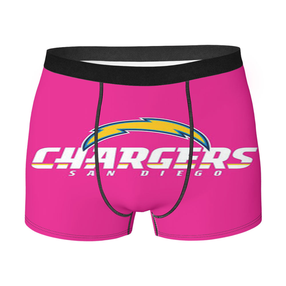 San Diego Chargers Pink Men'S Boxer Briefs