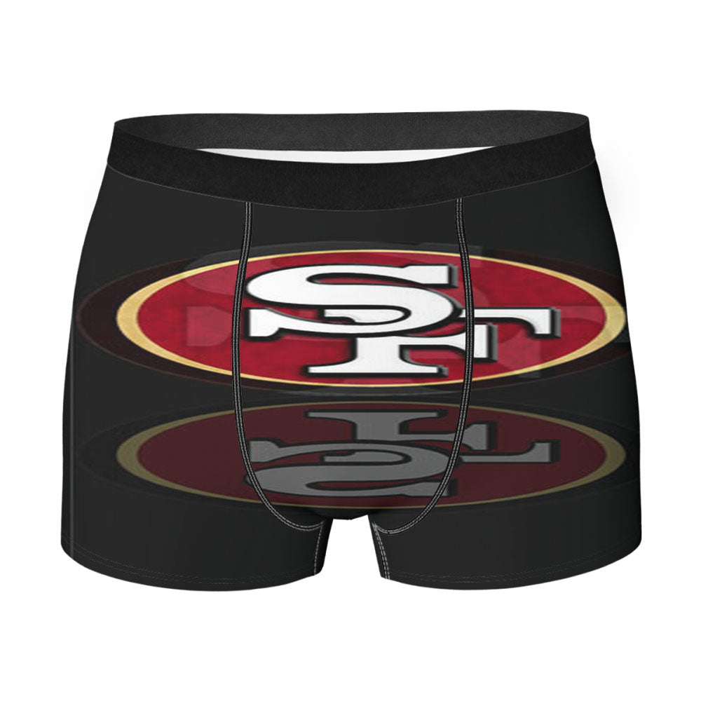 San Francisco 49Ers Black Men'S Boxer Briefs