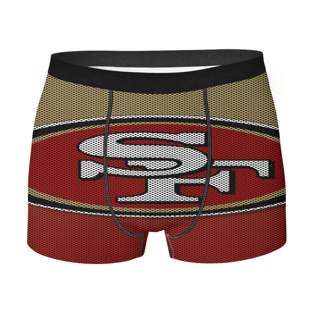 San Francisco 49Ers Carbon Fiber Logo Men'S Boxer Briefs