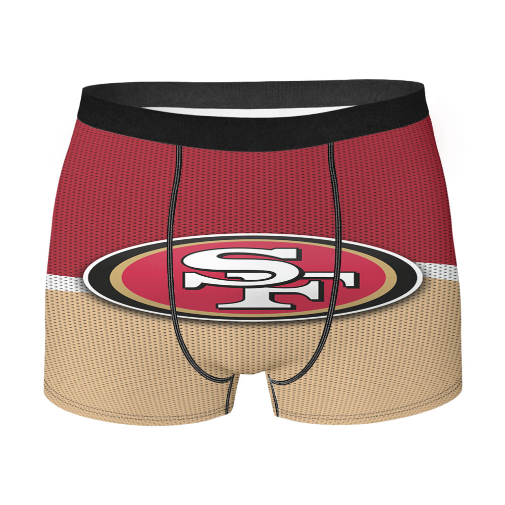 San Francisco 49Ers Logo Jersey Men'S Boxer Briefs