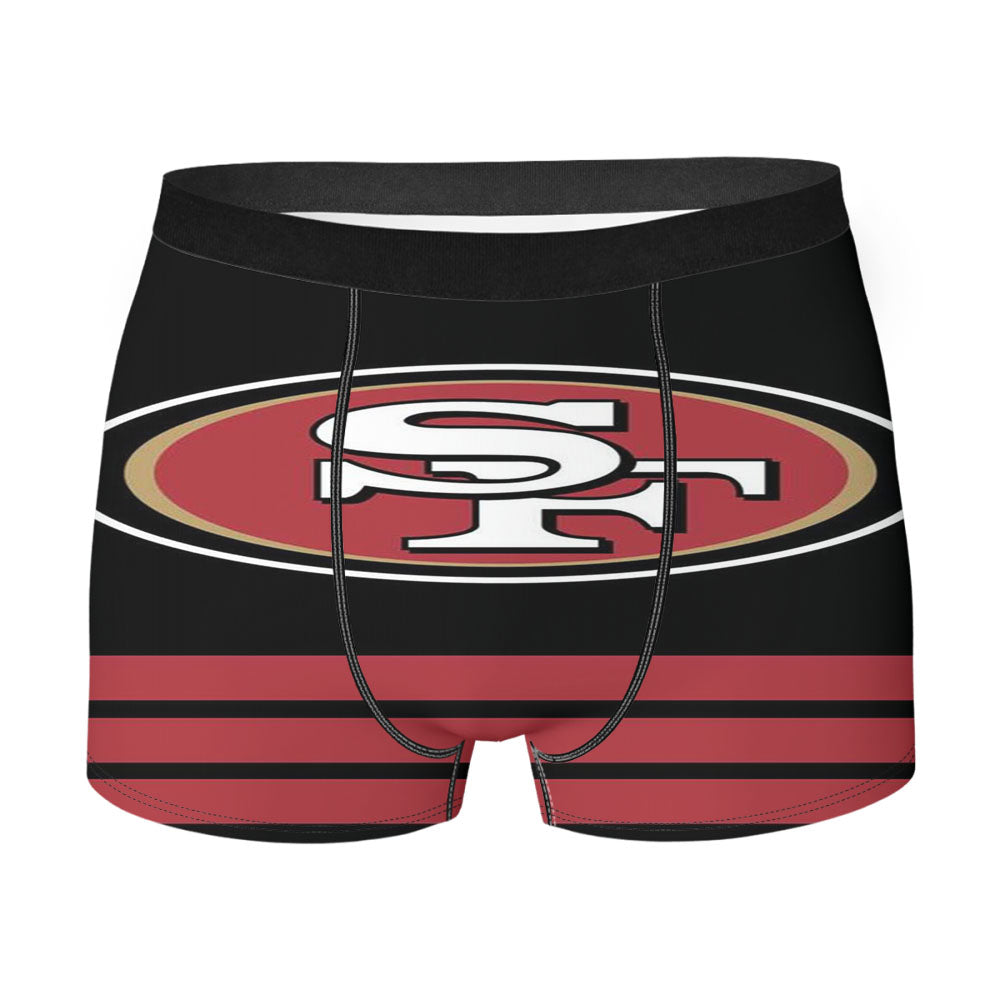 San Francisco 49Ers Red Stripe Men'S Boxer Briefs