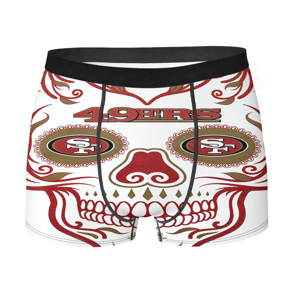 San Francisco 49Ers Skull Men'S Boxer Briefs
