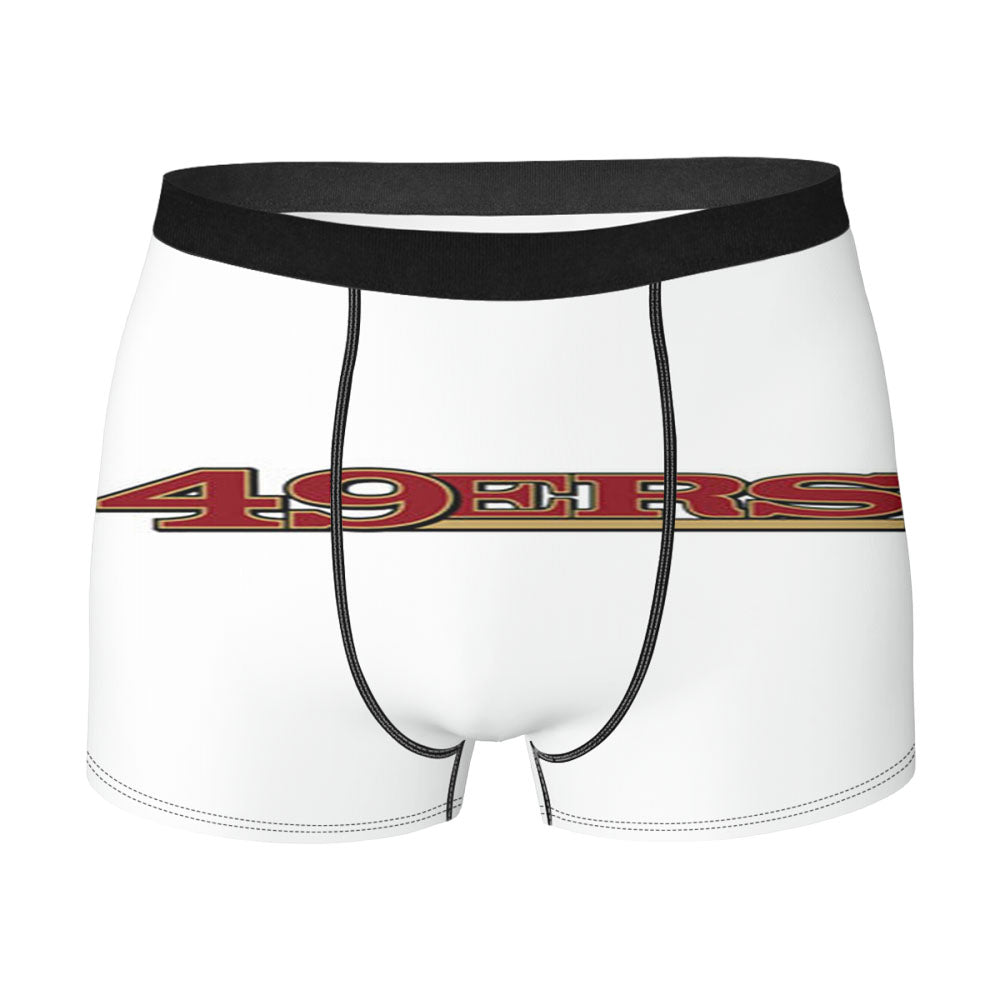 San Francisco 49Ers Text Men'S Boxer Briefs