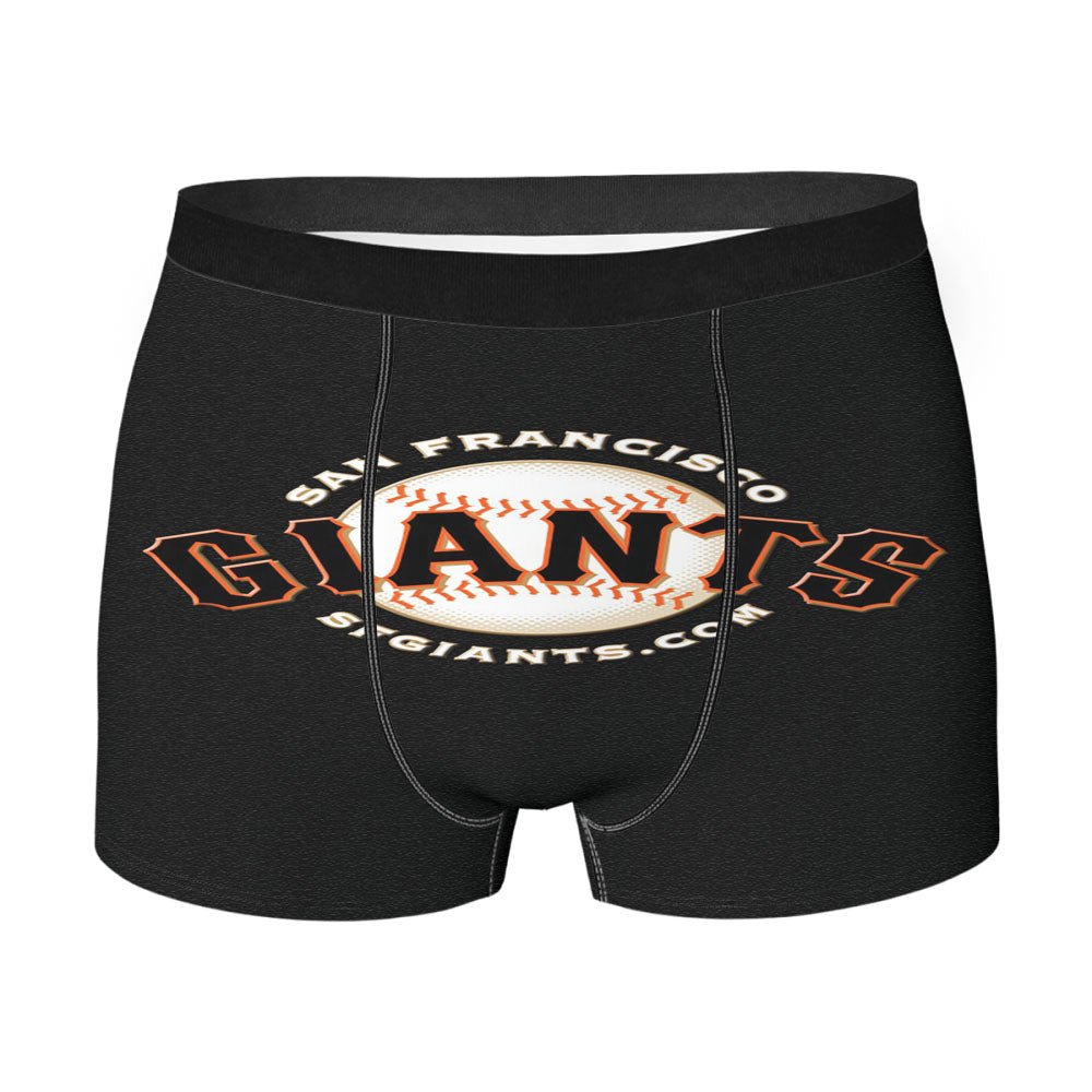 San Francisco Giants Black Men'S Boxer Briefs