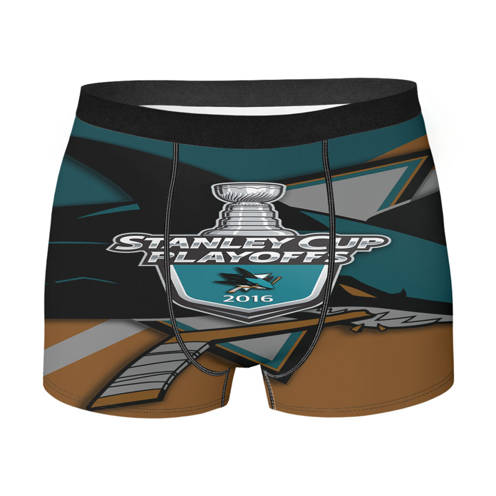 San Jose Sharks 016 Playof Men'S Boxer Briefs