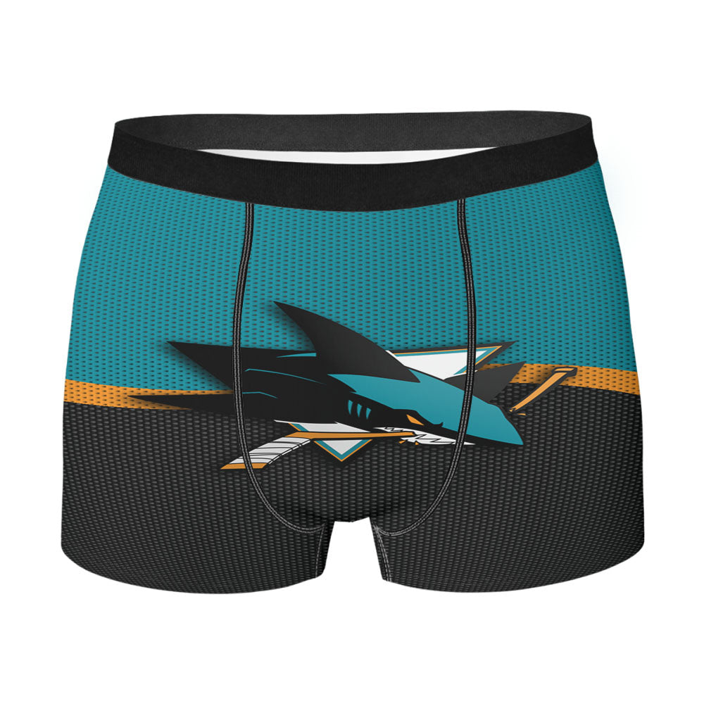 San Jose Sharks Logo Jersey Men'S Boxer Briefs