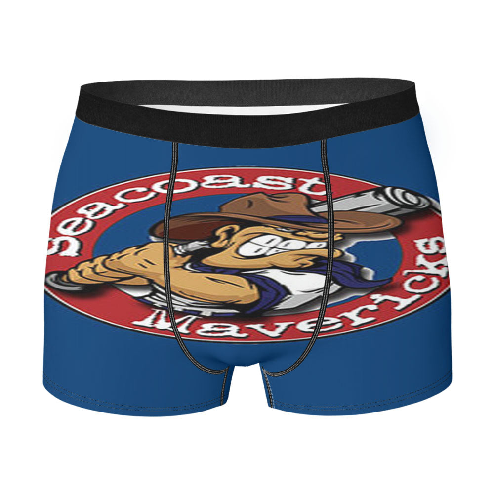 Seacoast Mavericks Baseball Logo Blue Men'S Boxer Briefs