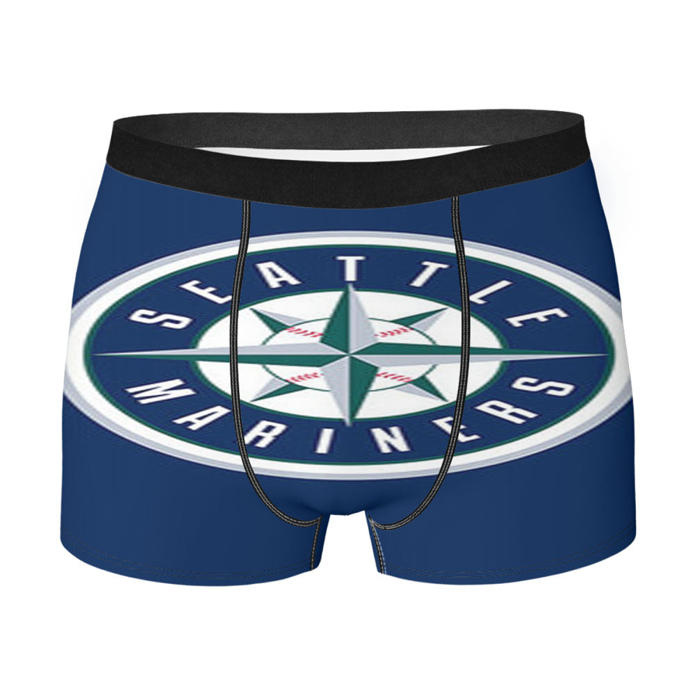 Seattle Mariners Baseball Logo Blue Men'S Boxer Briefs