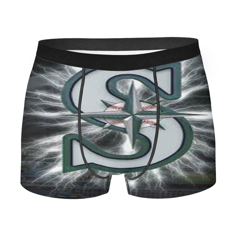 Seattle Mariners Mlb Logo Men'S Boxer Briefs