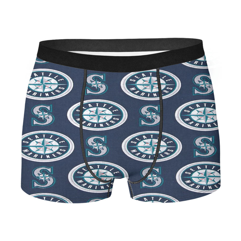 Seattle Mariners Pattern Men'S Boxer Briefs