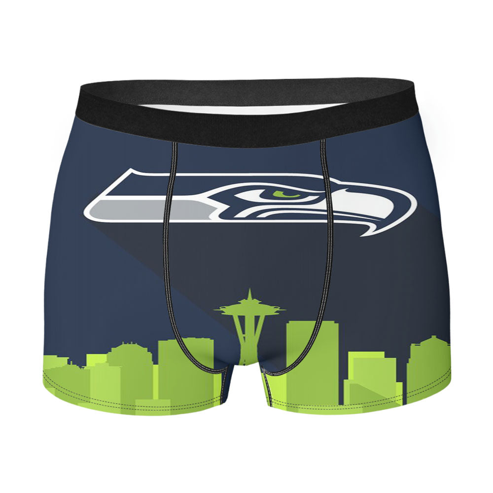 Seattle Seahawks Logo Men'S Boxer Briefs