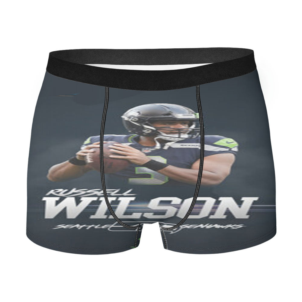 Seattle Seahawks Russell Wilson Men'S Boxer Briefs