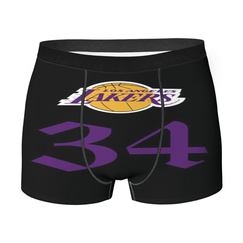Shaquille Oneal Lakers Jersey Champion Nba Men'S Boxer Briefs