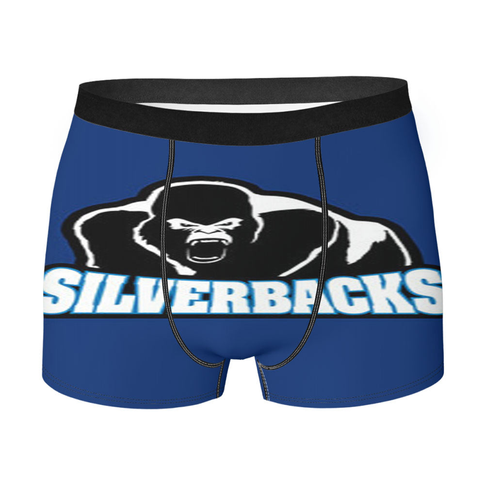 Silverback Baseball Logo Blue Men'S Boxer Briefs