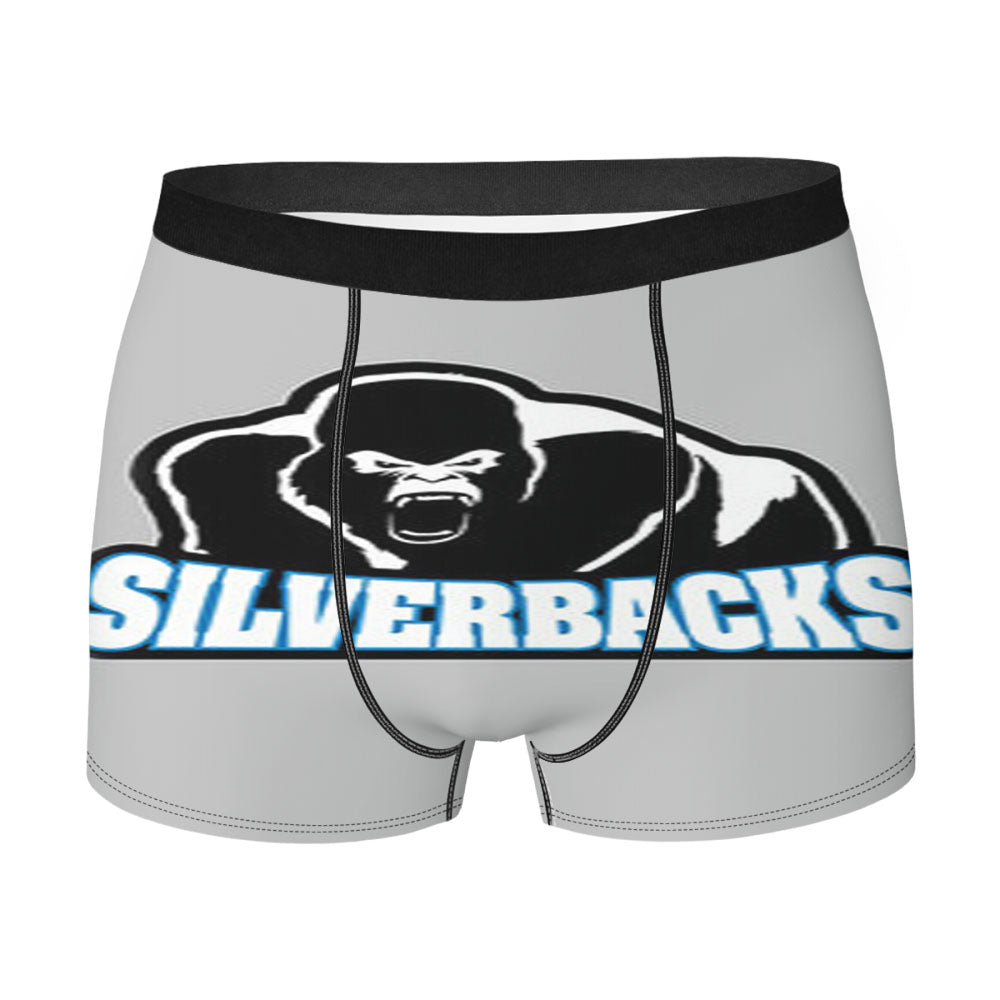 Silverback Baseball Logo Gray Men'S Boxer Briefs