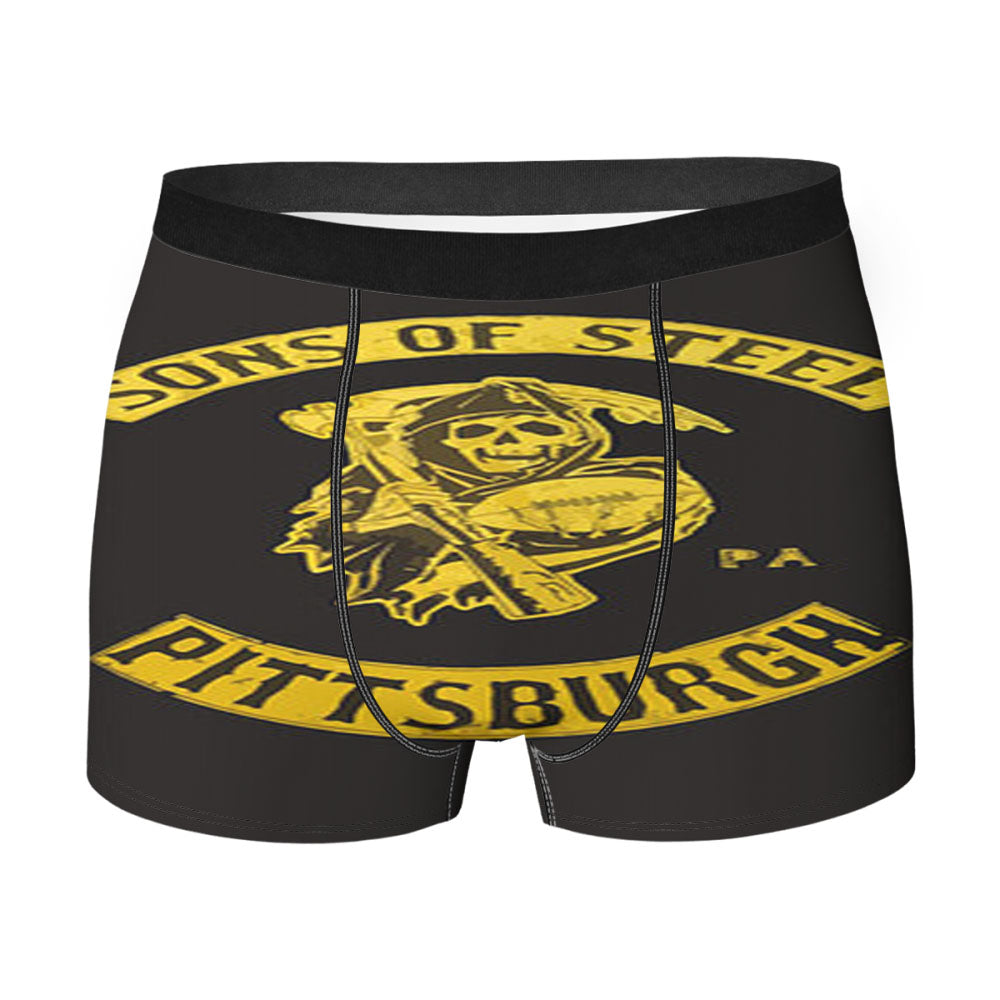 Sons Of Steel Pittsburgh Dark Grey Men'S Boxer Briefs