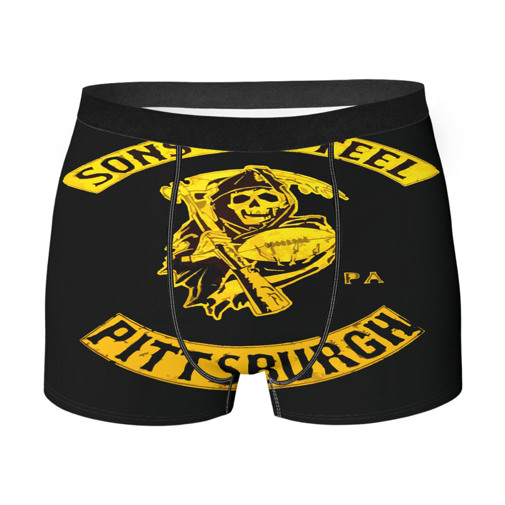 Sons Of Steel Pittsburgh Soa Parody Logo Men'S Boxer Briefs