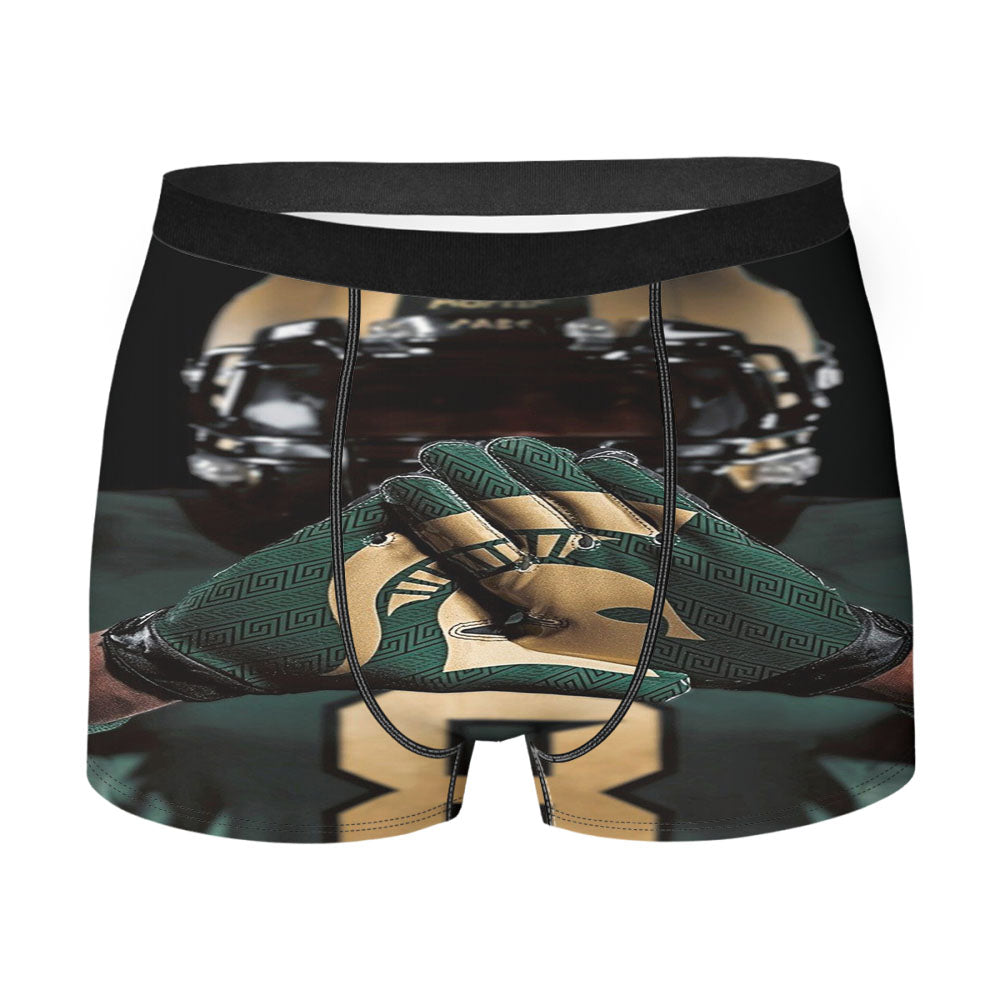 Spartan Football From Michigan Men'S Boxer Briefs