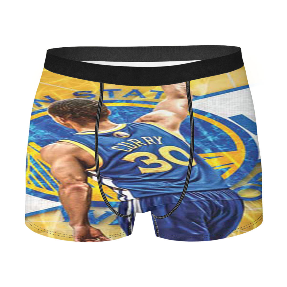 Stephen Curry Orange Men'S Boxer Briefs
