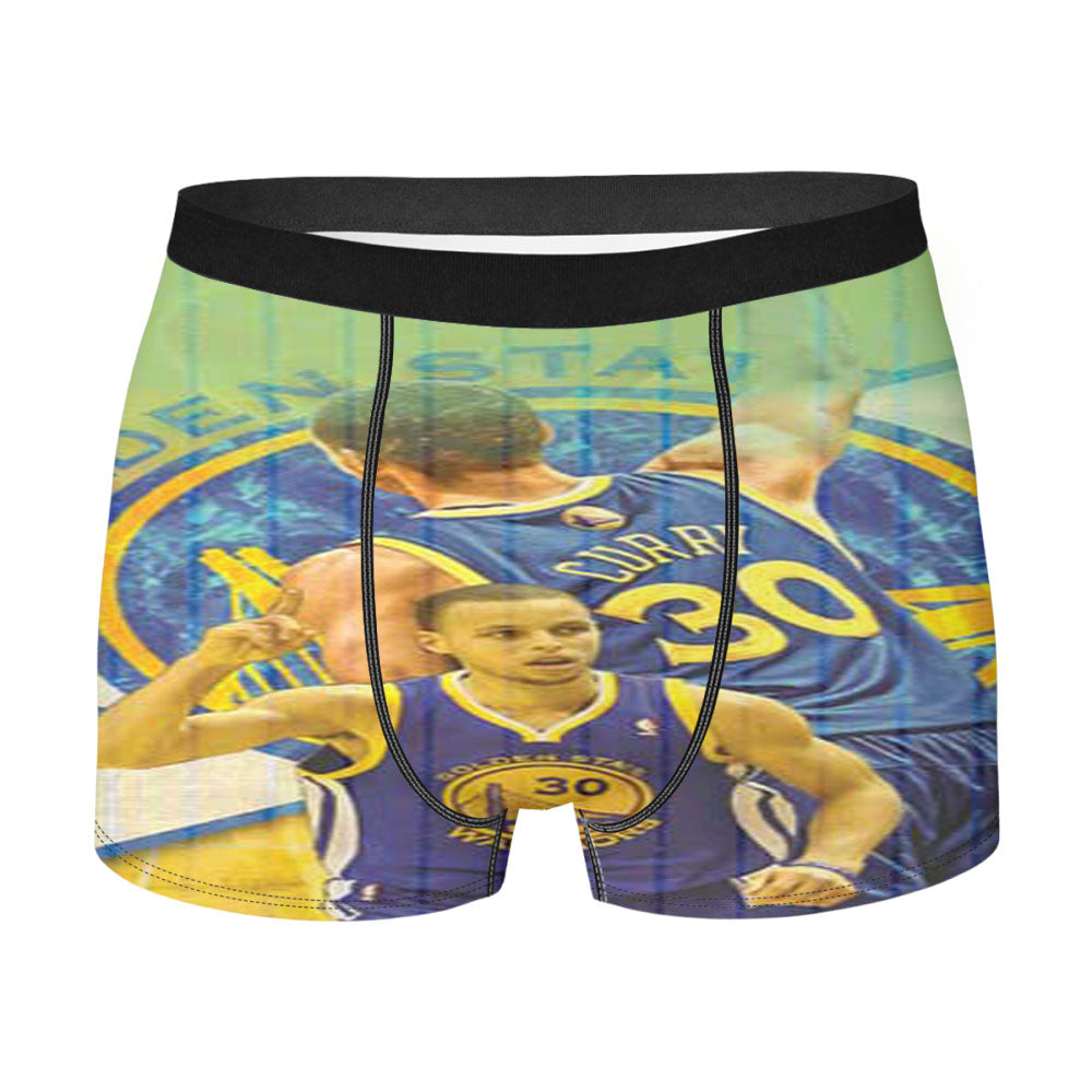 Stephen Curry Pinstripes Overlap Men'S Boxer Briefs