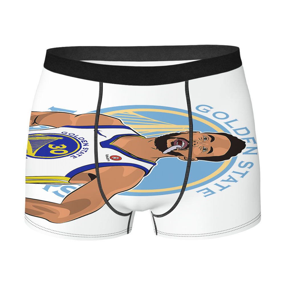 Stephen Curry Warriors Illustration Men'S Boxer Briefs