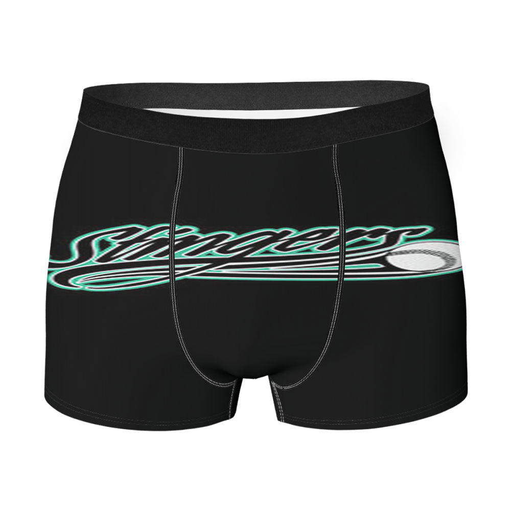 Stingers Baseball Logo Black Men'S Boxer Briefs