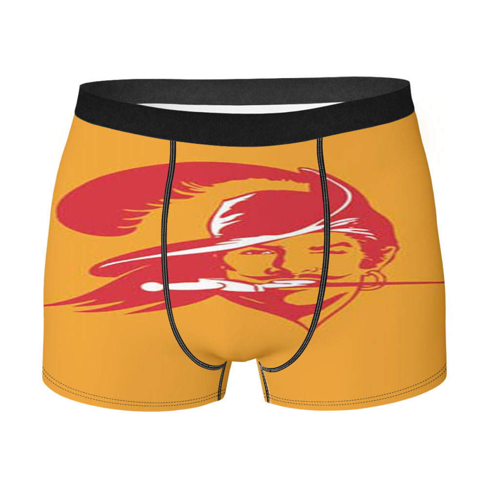 Tampa Bay Bucs Logo On Orange Men'S Boxer Briefs