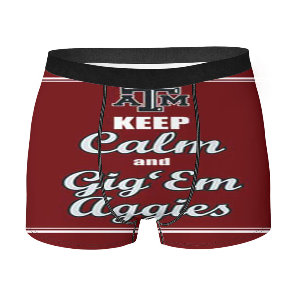 Texas A M Gig Em Aggies Men'S Boxer Briefs