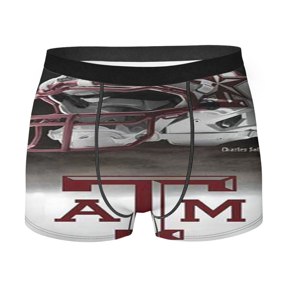 Texas A M Helmet Logo Men'S Boxer Briefs