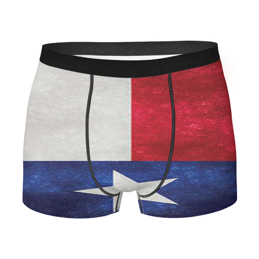 Texas Flag Texture Men'S Boxer Briefs