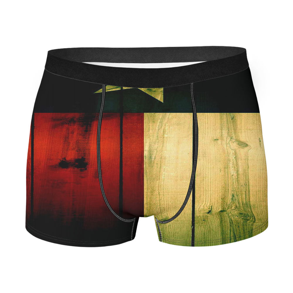 Texas Flag Wood Men'S Boxer Briefs
