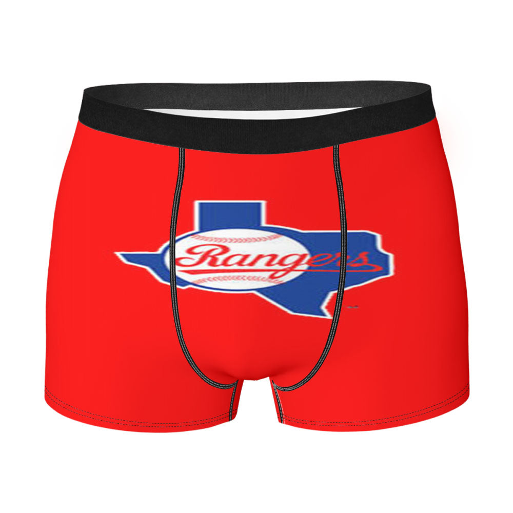 Texas Rangers Logo City Men'S Boxer Briefs