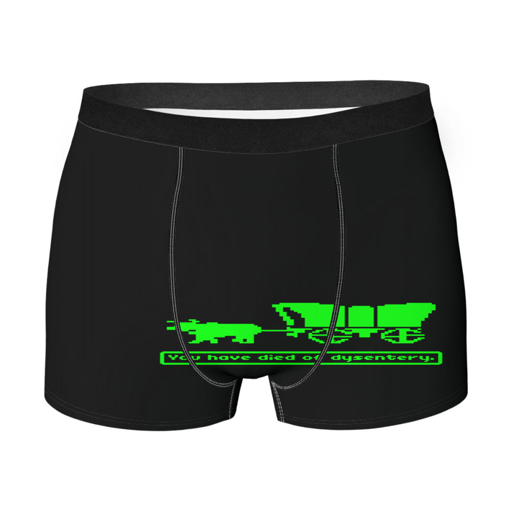 The Oregon Trail Dysentery Black Men'S Boxer Briefs
