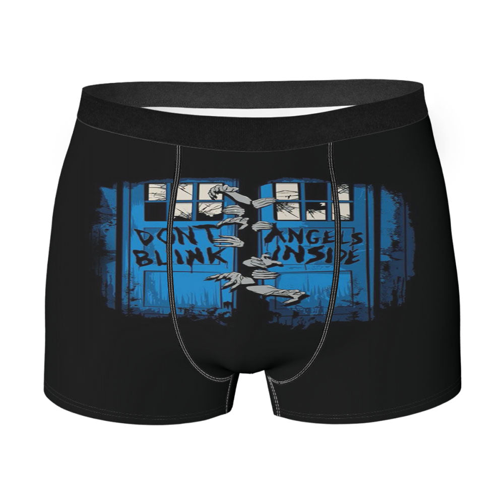 The Time Traveler Dr Who Dont Blink Men'S Boxer Briefs