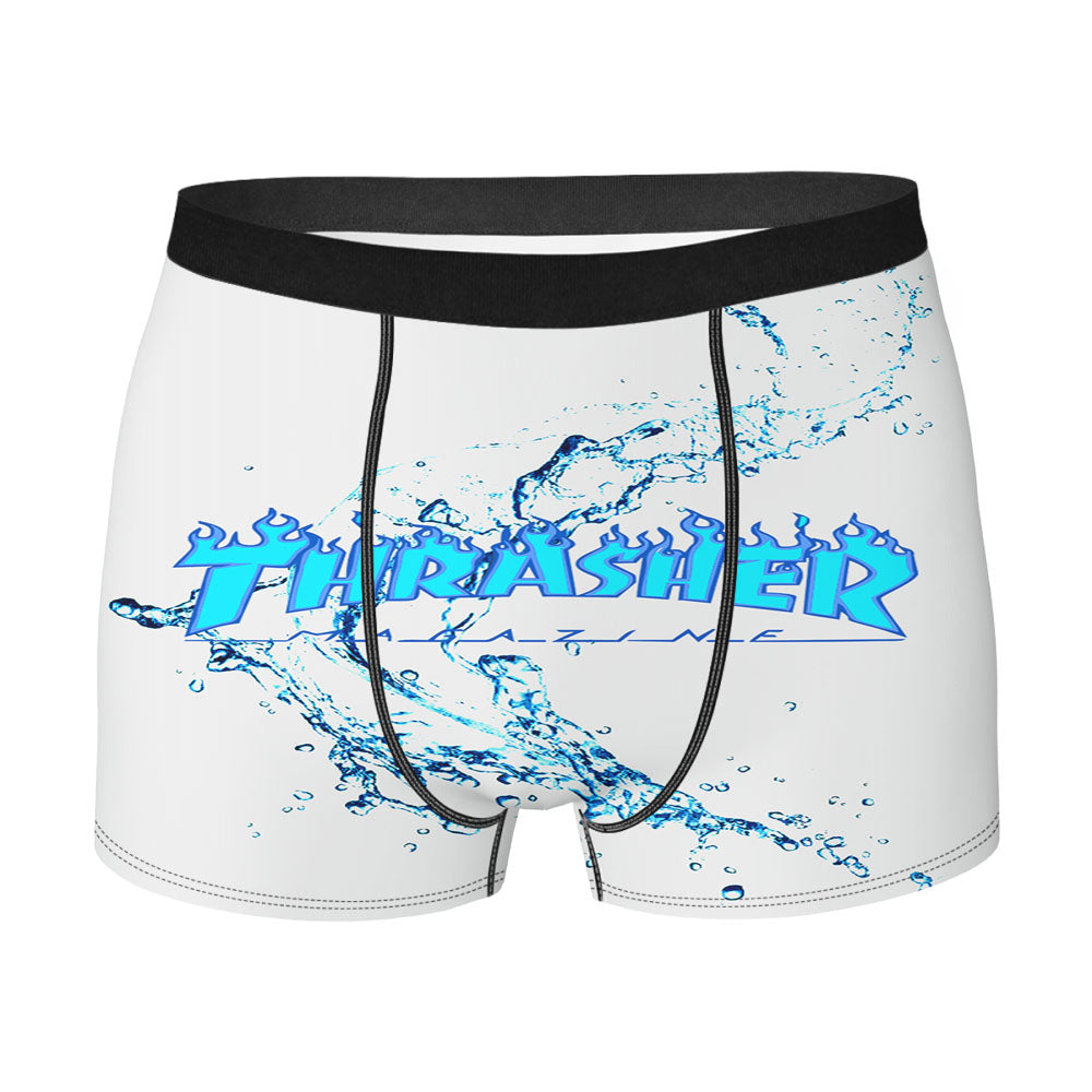 Thrasher Blue Water Splash Men'S Boxer Briefs