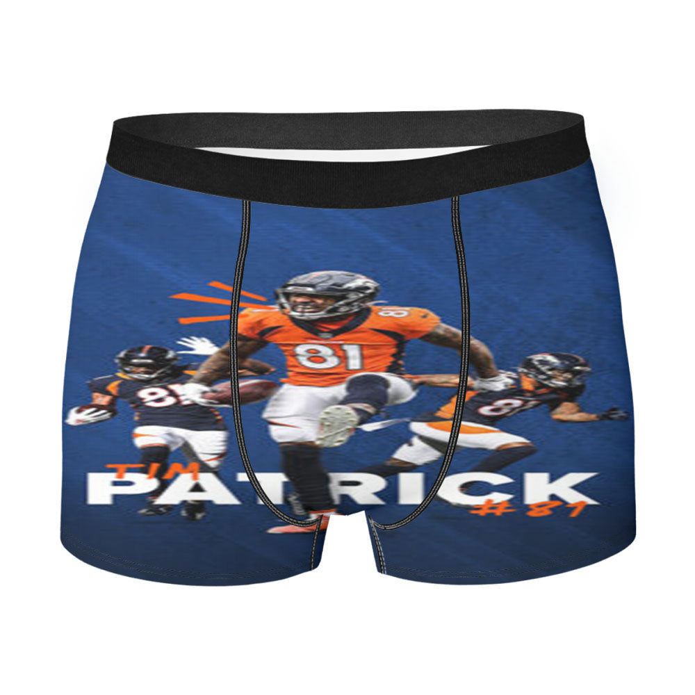 Tim Patrick Denver Broncos Men'S Boxer Briefs