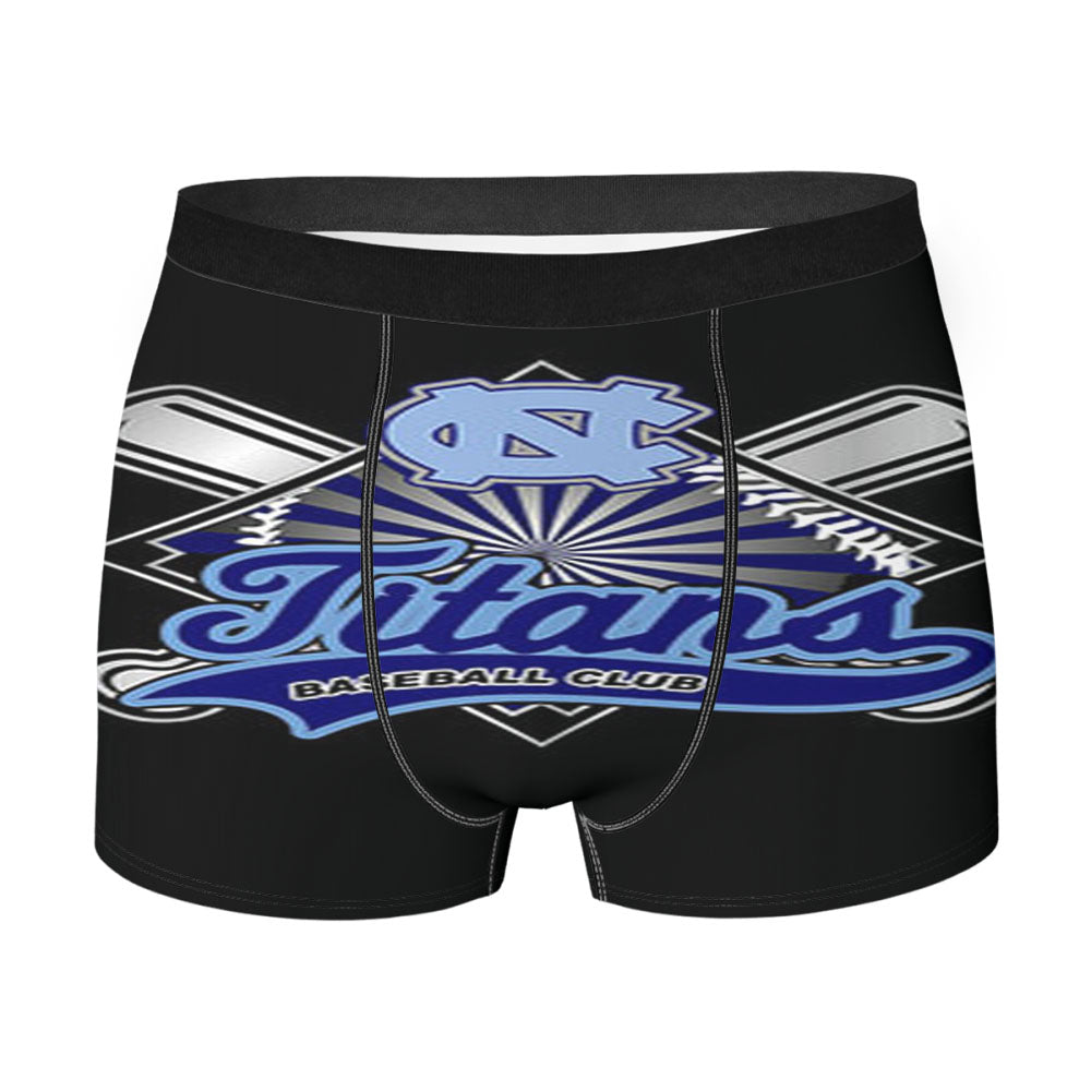 Titans Baseball Logo Black Men'S Boxer Briefs