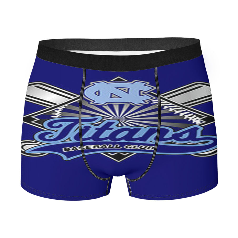 Titans Baseball Logo Blue Men'S Boxer Briefs