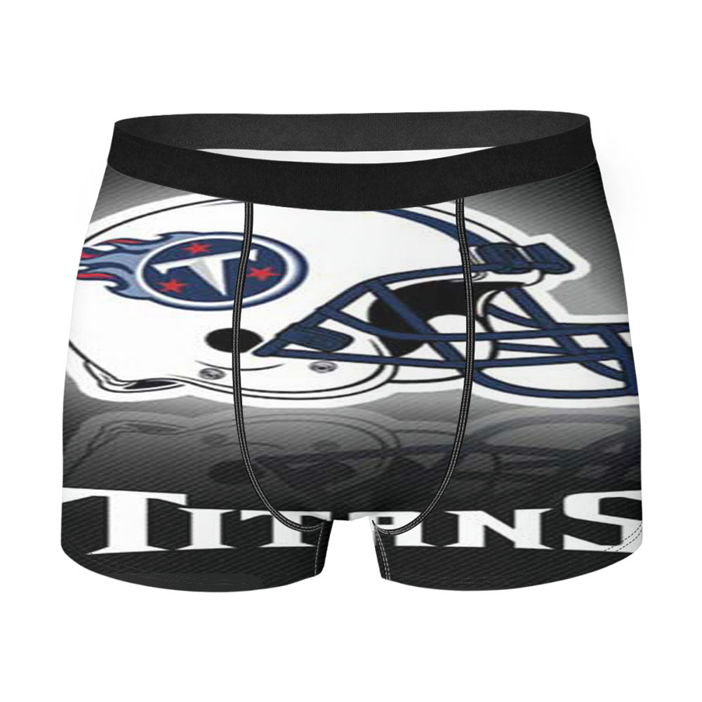 Tn Titans Helmet Stripes Men'S Boxer Briefs