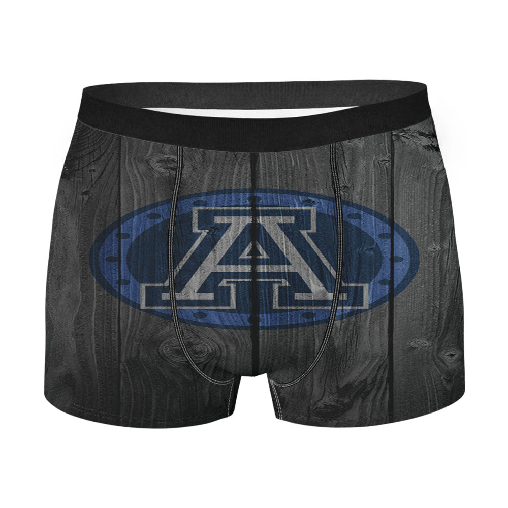 Toronto Argonauts Nfl Logo Dark Wood Wallpaper Men'S Boxer Briefs