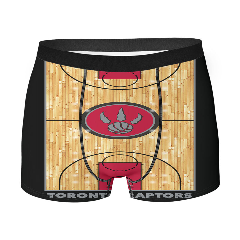 Toronto Raptors Court Wallpaper Men'S Boxer Briefs
