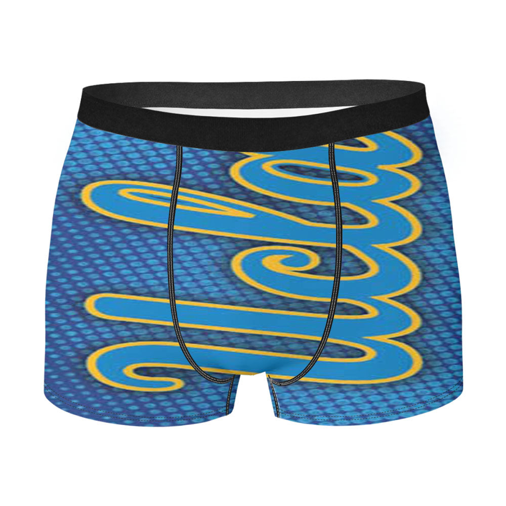 Ucla Bruins Halftone Blue Men'S Boxer Briefs