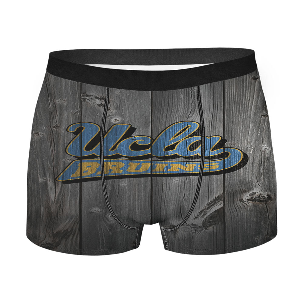 Ucla Bruins Logo Dark Wood Men'S Boxer Briefs