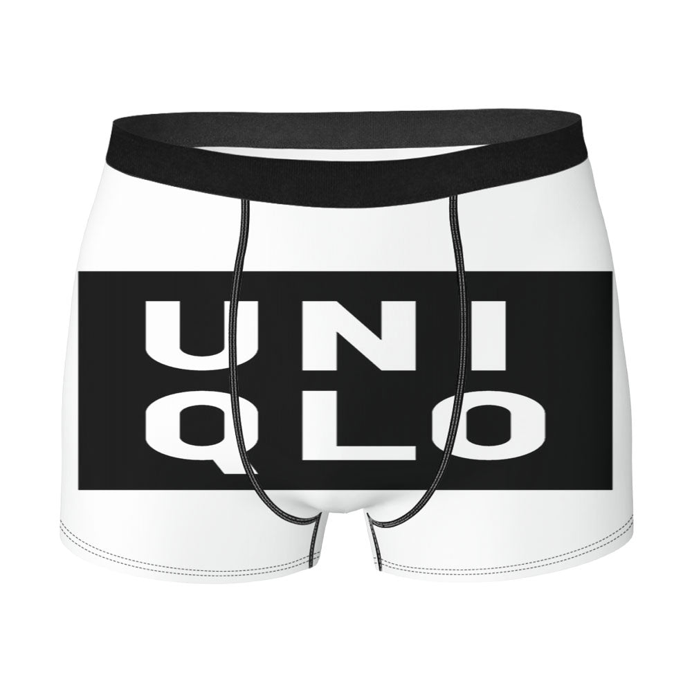 Uniqlo Logo Black Men'S Boxer Briefs