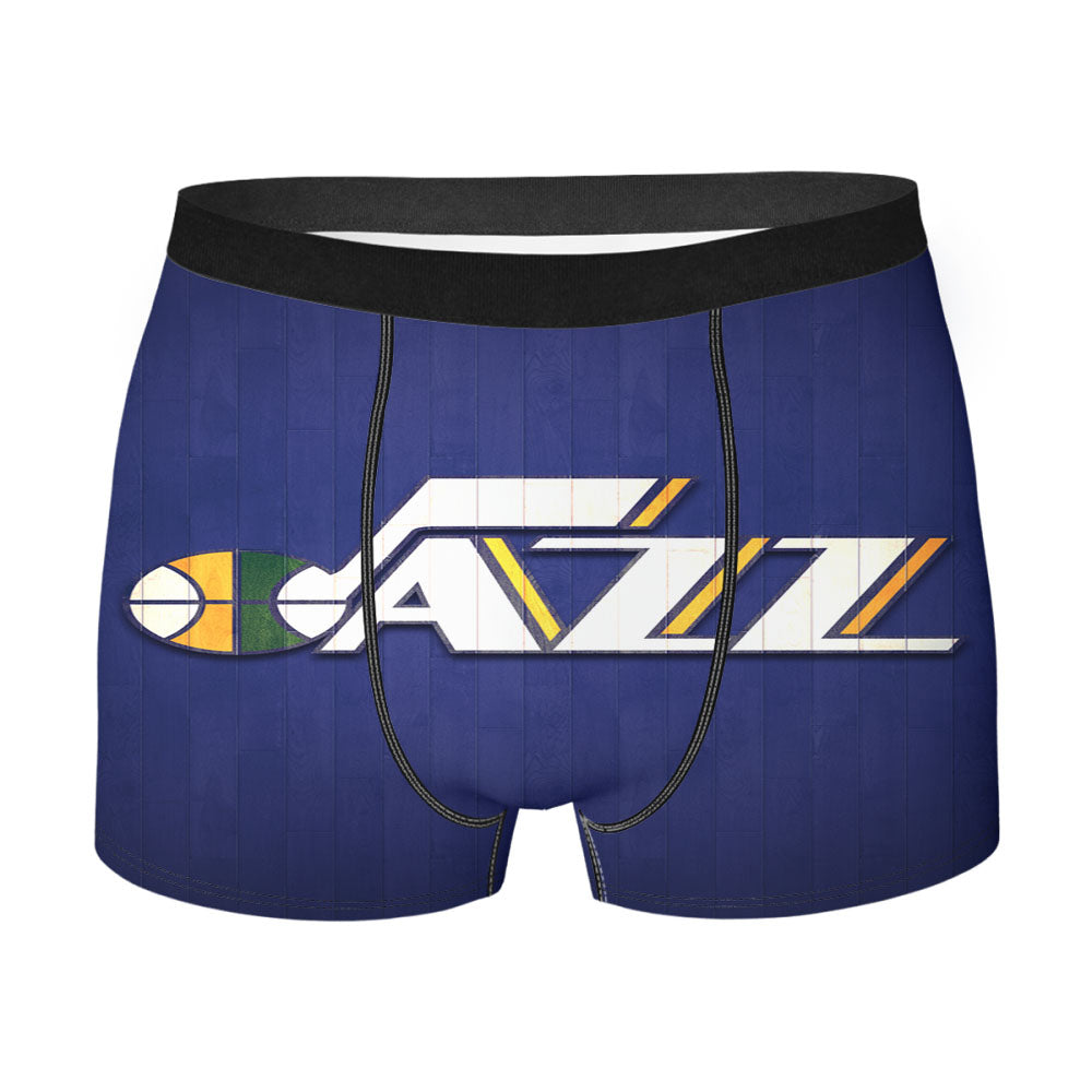 Utah Jazz Hardwood Wallpaper Men'S Boxer Briefs
